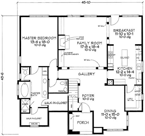 Country Style House Plan 3 Beds 35 Baths 2854 Sqft Plan 410 3592