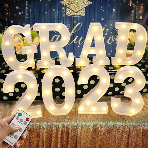Buy Graduation Party Decorations 2023 8 Led Marquee Light Up Letter