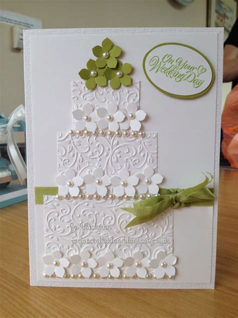 Embossed Floral Wedding Card Wedding Card Craft Wedding Shower Cards