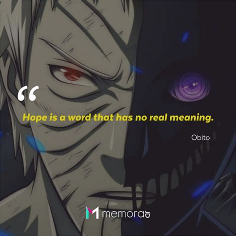 30 Quotes By Obito Uchiha On The Naruto Nothing More Than Trash
