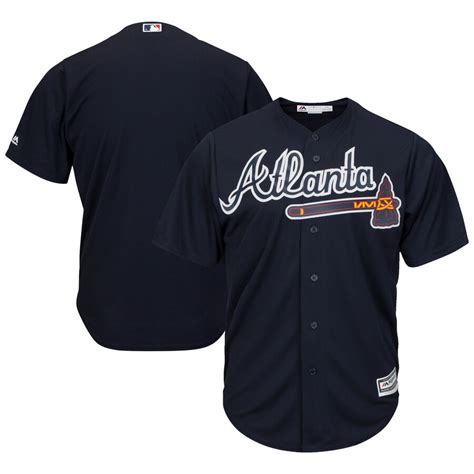 Majestic Atlanta Braves Youth Navy Official Cool Base Jersey