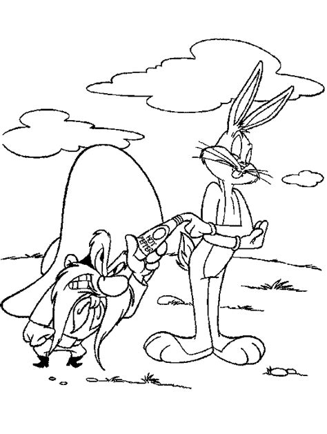 Bugs Bunny Gangster Coloring Pages