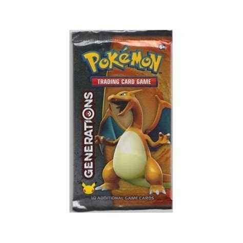 The booster packs were sold as part of special collection boxes. Pokemon Sealed Booster Pack (10 Cards) - Generations | Chaos Cards