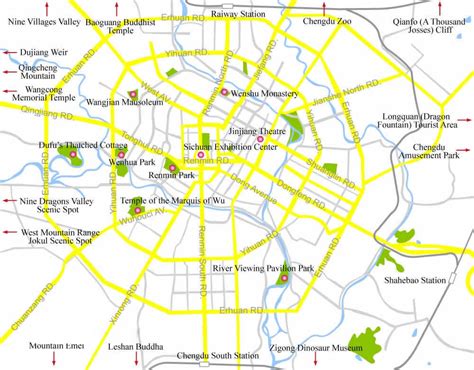 Chengdu City Map Chengdu Maps China Tour Advisors