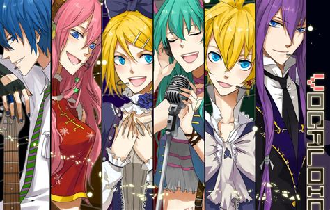 Wallpaper Music Collage Anime Art Vocaloid Vocaloid Characters
