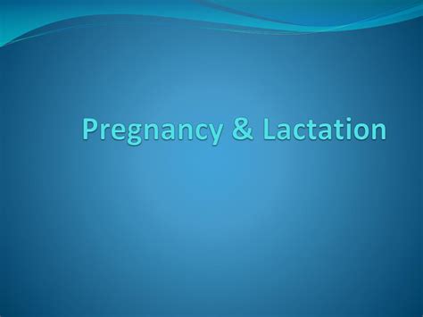 Ppt Pregnancy And Lactation Powerpoint Presentation Free Download Id