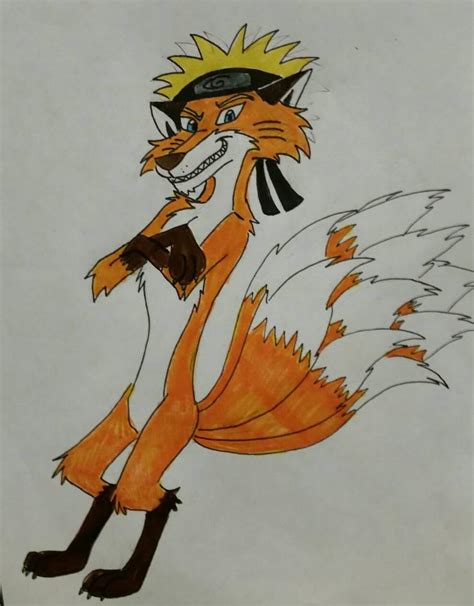 Naruto As A Nine Tailed Fox By Ben10magician On Deviantart