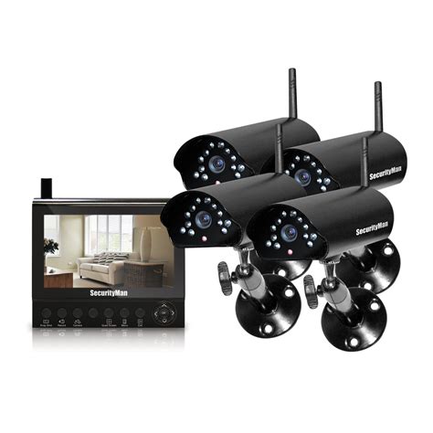 Maybe you would like to learn more about one of these? SecurityMan DIGILCDDVR4 4-Channel Wireless Security System, 7-Inch LCD/SD Recorder with 4 Night ...