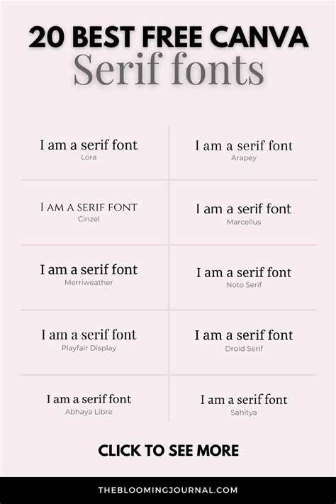 Best Free Canva Fonts Serif Sans Serif And Script Artofit