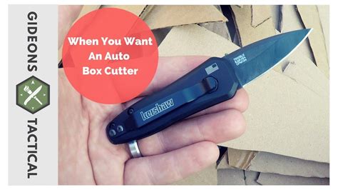 When You Want An Auto Box Cutter Kershaw Launch 4 Youtube