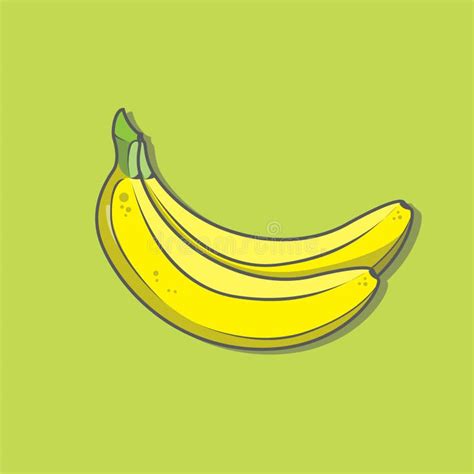 Flat Design Of Banana Fruit Stock Vector Illustration Of Sign