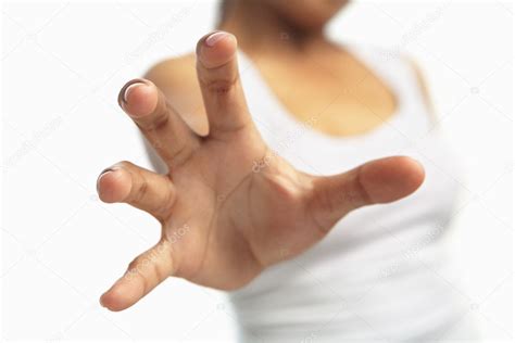 Woman Hand Trying To Reach Out — Stock Photo © Otnaydur 11027078