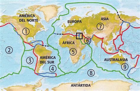 Nombre De Las Placas Tectonicas Ubicacion Y Teoria Resumen