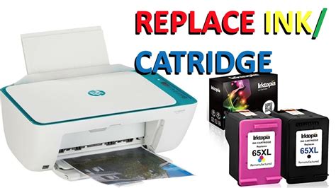 How To Replace Inkcatridge On Hp Deskjet 2600 Series Printer Youtube