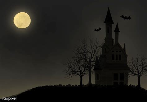 Download Premium Psd Of Illustration Of Halloween Themed Background