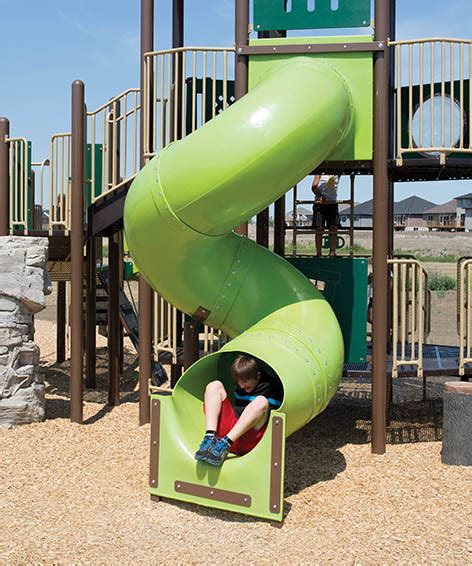 Playground Spiral Slide