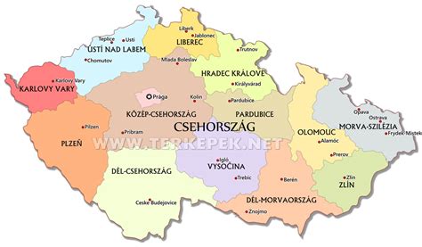 A magyar korona országai történetének. Csehország térképek