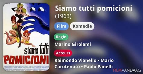 Siamo Tutti Pomicioni Film 1963 Filmvandaagnl