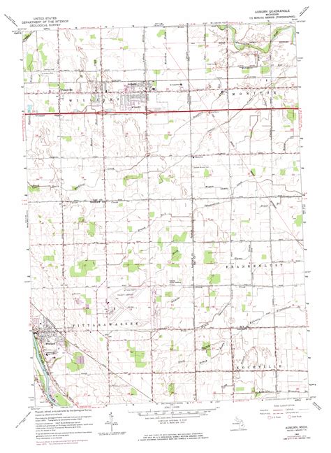 Auburn Mi Topographic Map Topoquest