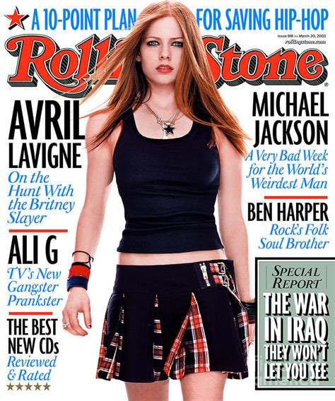 Rolling Stone Cover Volume 918 3182003 Avril Lavigne Photograph By Martin Schoeller
