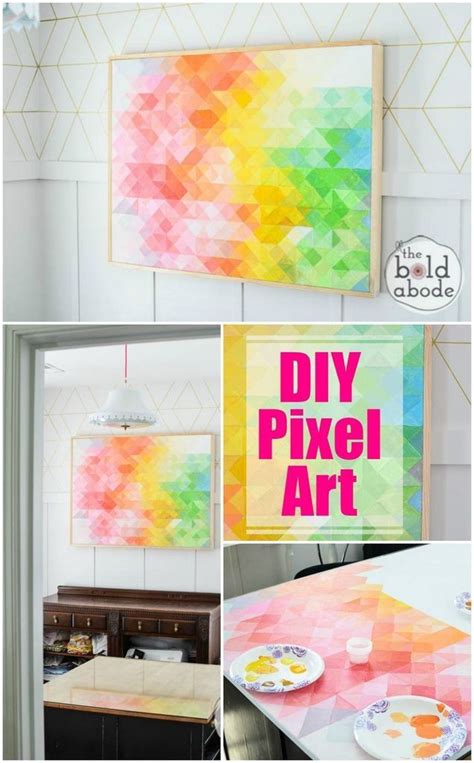 Diy Pixel Abstract Art And Other Super Cool Abstract Diy Art For Every Occasion Art Journal
