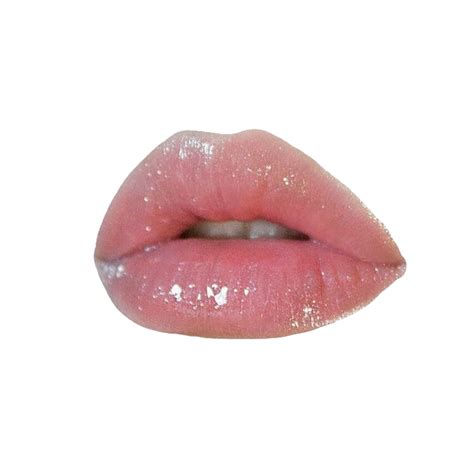 Lips Pink Lipgloss Shiney Glossy Cute Aesthetic Pngs 849563 Png