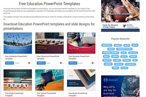 Microsoft Powerpoint Templates For School