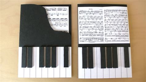 Diy Piano Cards Musical Cards Card Making Tutorials Piano Ts