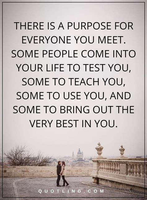 Men may be divided into two classes, according to the use they make of reason. Life Lessons | There is a purpose for everyone you meet. Some people come into your life to test ...