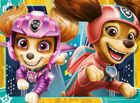 Paw Patrol The Movie 4 In A Box Jigsaw Puzzle Set Asterisk Jigsaw Puzzles
