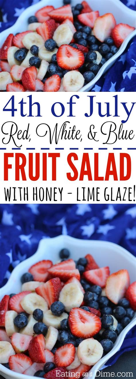 Red White And Blue Fruit Salad 4th Of July Fruit Salad