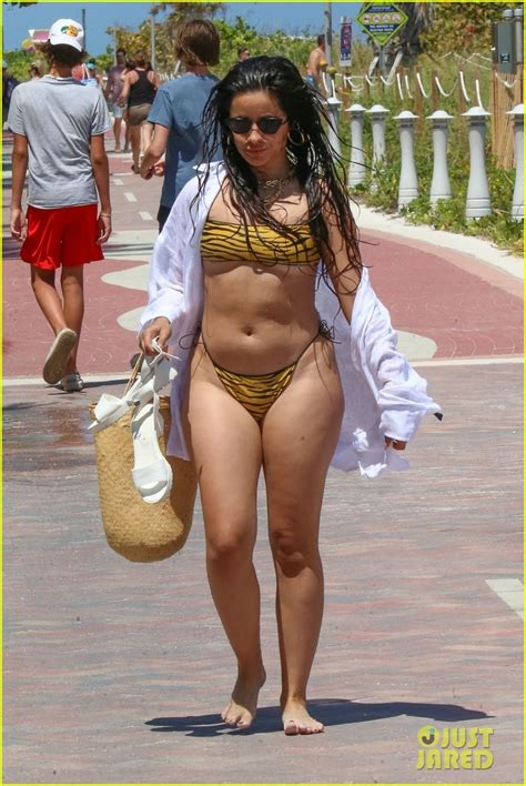 Camila Cabello Soaks Up The Sun In A Bikini At Miami Beach New Photos Photo Bikini