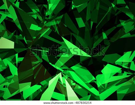 Emerald Texture Background Diamond 3d Illustration Stock Illustration