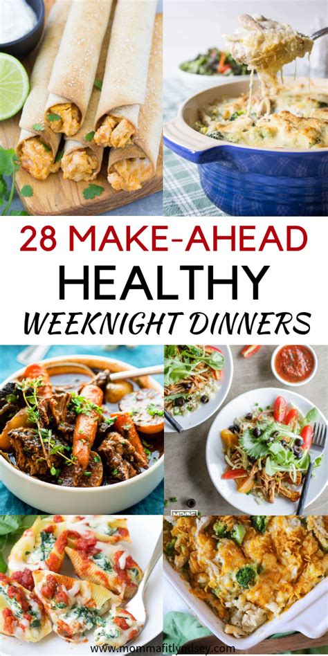 I worked with the event planner to create dishes that were easy to eat, filling, and delicious for her party of eight. Make Ahead Meals - 29 Recipes for Easy Weeknight Dinners ...