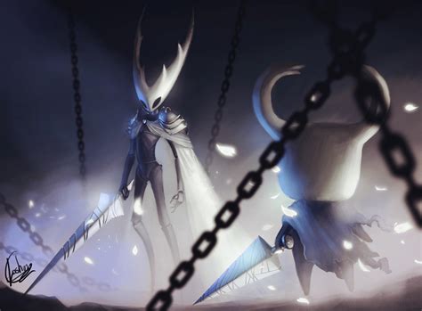 Hollow Knight Pure Vessel Video Games Video Game Art Chains Sword