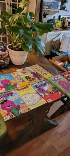 3 Barney Play A Sound Books In Excellent Condition And 3 Barney