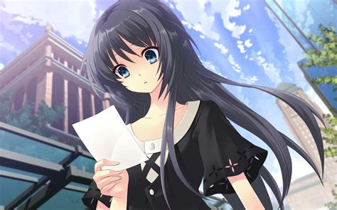 Anime Girl Look At The Letter Wallpaper 1680x1050 Resolution