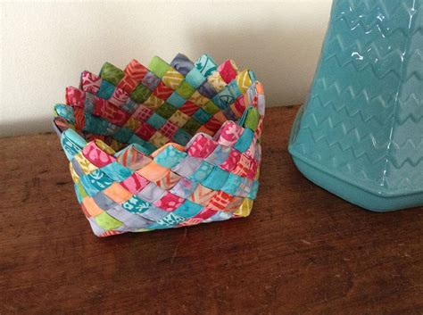 Weave Fabric Strips Into A Charming Basket Quilting Digest