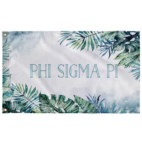 Tropical Teal Greek Flag Design Your Own Sorority Flag Designergreek Designer Greek Apparel