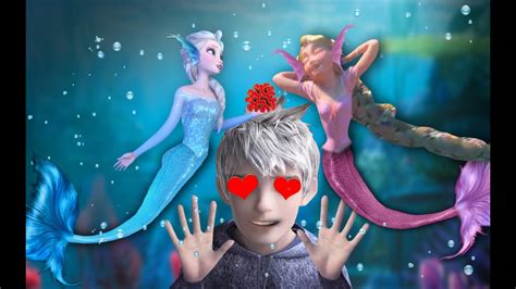 Jack Frost Loves Mermaids Elsa And Rapunzel Moonkute Youtube