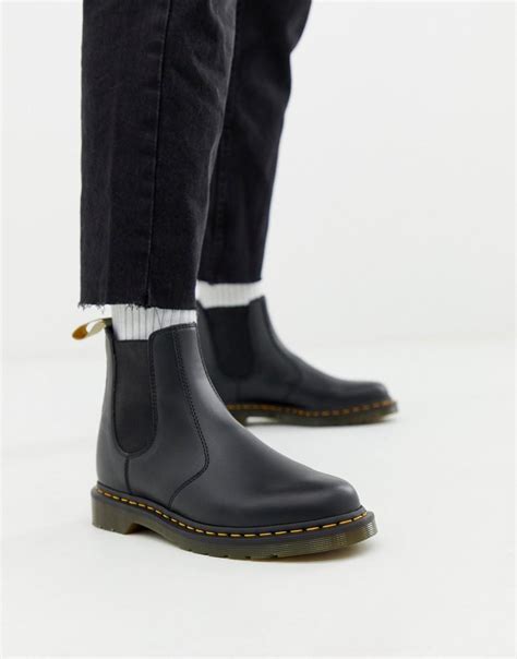 Save search view your saved searches. Dr. Martens Vegan 2976 Chelsea Boots In Black Smooth for ...
