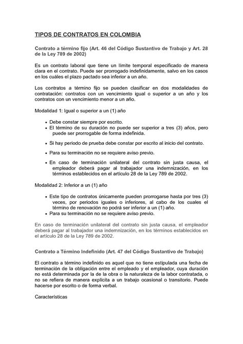 Modelo Carta Terminacion De Contrato Laboral A Termino Fijo En Colombia