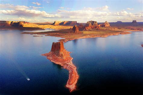 Lake Powell Sunset From The Air Photograph By Rick Wilking Fine Art