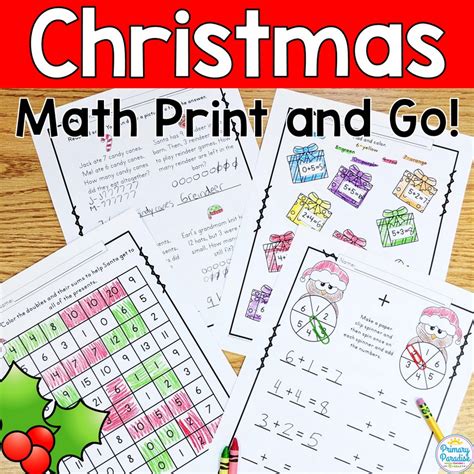 Christmas Math Print And Go