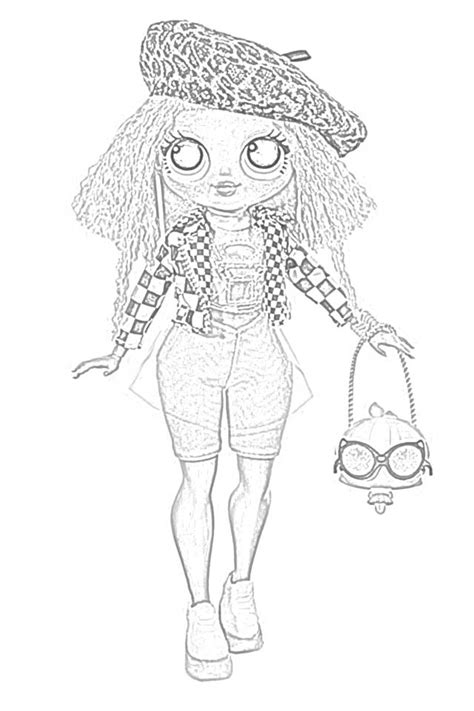 16 Coloring Pages For Kids Lol Omg Dolls Images Best Cat Wallpaper