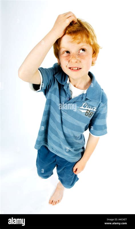 Boy Scratching Head Hi Res Stock Photography And Images Alamy