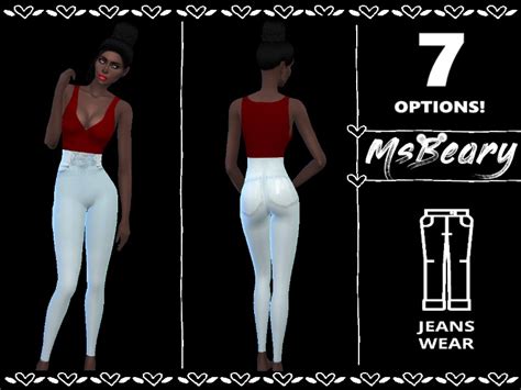 The Sims Resource Highwaisted Jeans