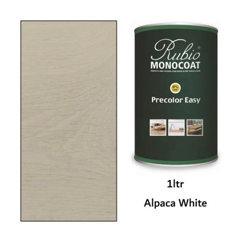 Rubio Monocoat 1ltr Precolor Easy Alpacha White Floorstock Ltd