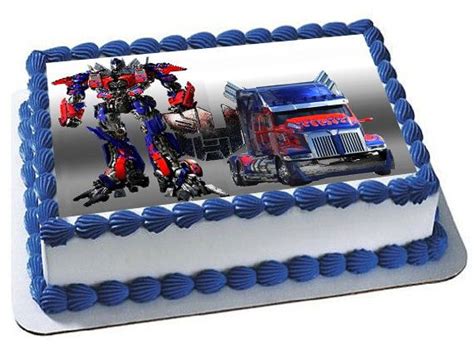 Transformers Optimus Prime Cake Topper Transformers Birthday Party