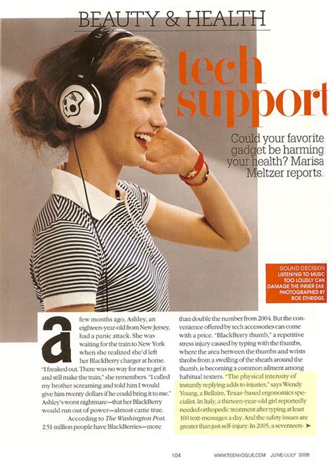 Wendy Young And Ergopro In Teen Vogue Magazine Full Scale Media